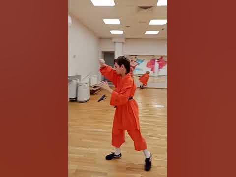 шаолиньское ушу, цепь шест - YouTube
