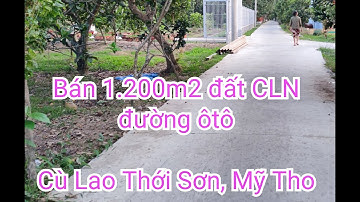 Tập 219❤ Bán 1.200m2 đất vườn bưởi, đường ôtô, Giá 2tỷ/công, ở Cù Lao Thới Sơn, Mỹ Tho,Tiền Giang.