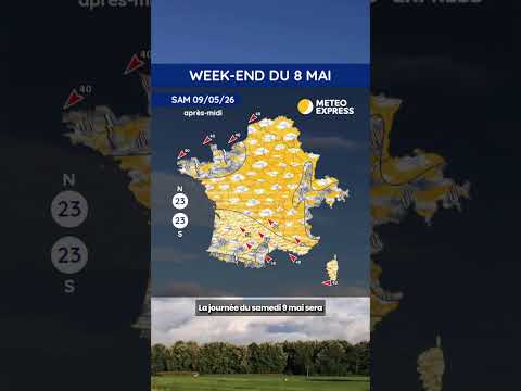 Week-end du 8 mai 2026 : très doux avant les orages