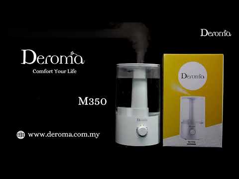 Deroma M350 Air Humidifier Transparent  Water Tank with 3.5LCapacity - (Fill Water From Top Design)