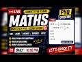 🔴 LIVE: Maths PYQ Practice | SSC | Bank | Railway | 10:00 PMMathsLive #PYQ #SSC #SSCCGL #MathsClass