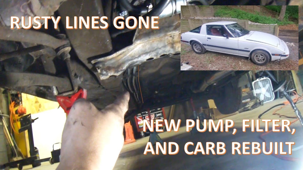 FB RX7 Replacing Metal Fuel Lines YouTube