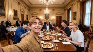 Taehyung and BTS Members Share a Moment with Governor Wes Moore in Baltimore
