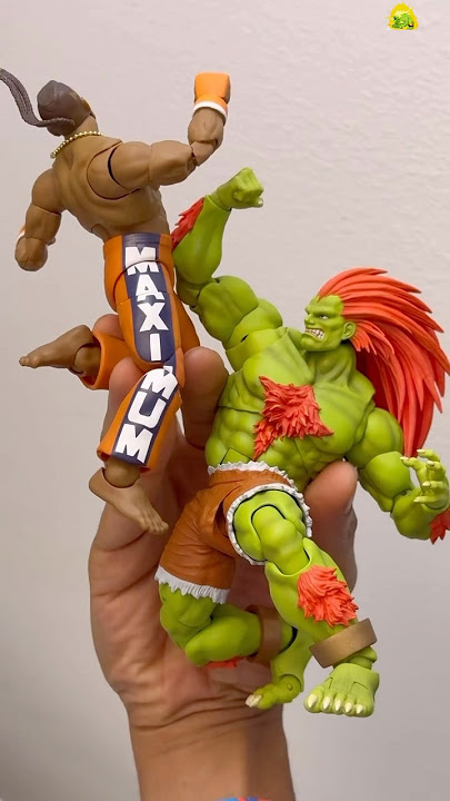 Posing the new Storm Collectibles Street Fighter 2 Blanka! #actionfigures #toys #stormcollectibles