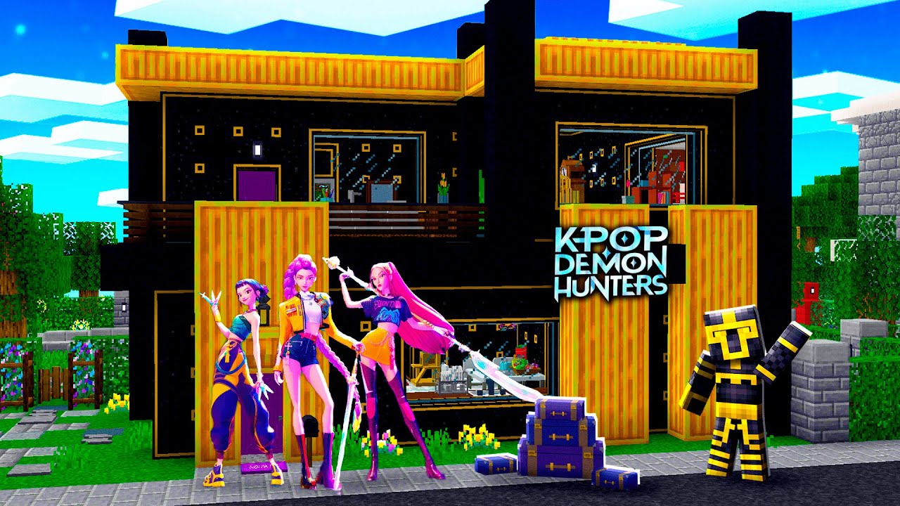 LA CASA DE MASSI SE CONVIERTE EN KPOP DEMON HUNTERS EN MINECRAFT 😱