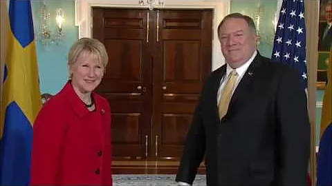 Secretary Pompeo Meets with Swedish Foreign Minist...