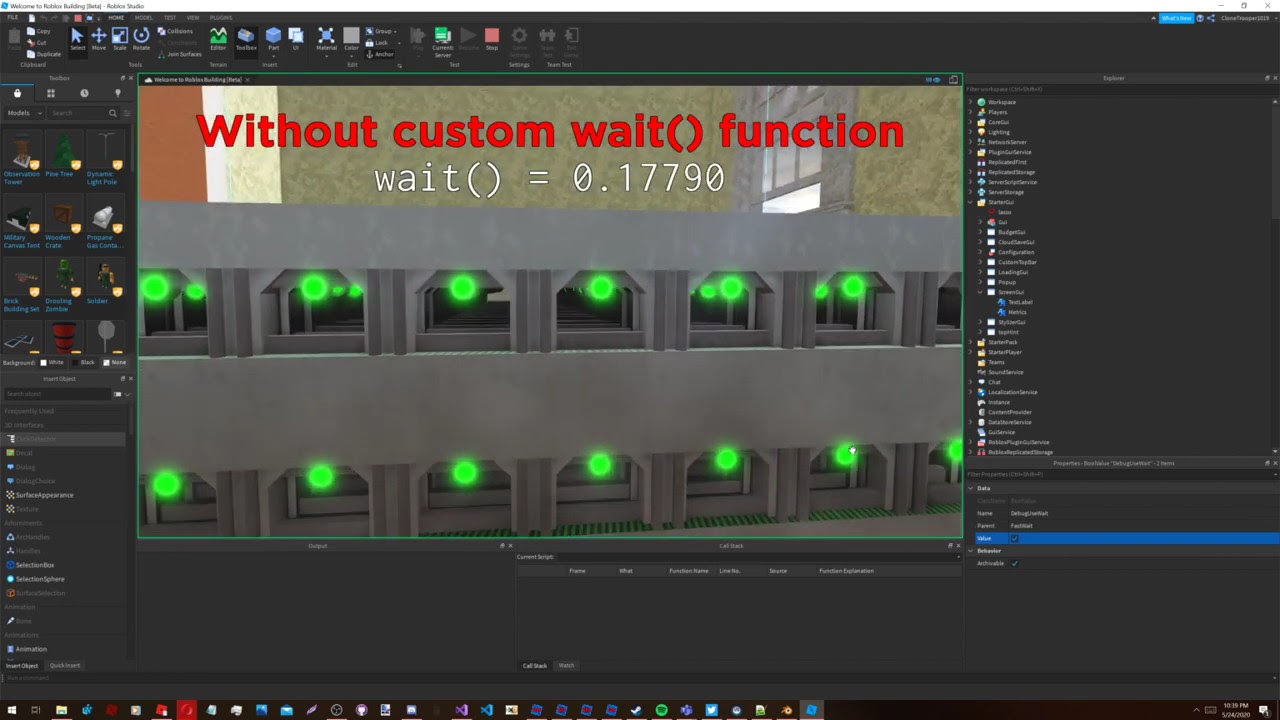 Another Visualization Of Why Roblox S Stock Wait Function Is Broken Youtube - roblox wait function