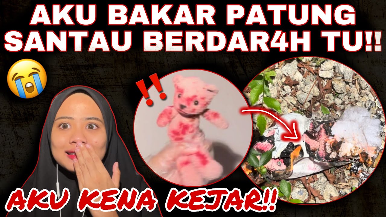 AKU BAK4R PATUNG SANTAU BERDAR4H TU‼️ KENA KEJAR DENGAN BENDA TU 😭