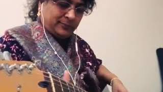 Lakshmi on GUitar - Bhagyadha Lakshmi Baramma