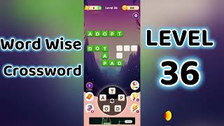 Word Wise Crossword Level 36 🧩 | Smart Crossword Puzzle Walkthrough | Go Answer screenshot 4