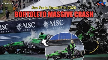 All Angles of Gabriel Bortoleto’s Massive Crash | Onboards | Sao Paulo Grand Prix 2025 | Formula 1