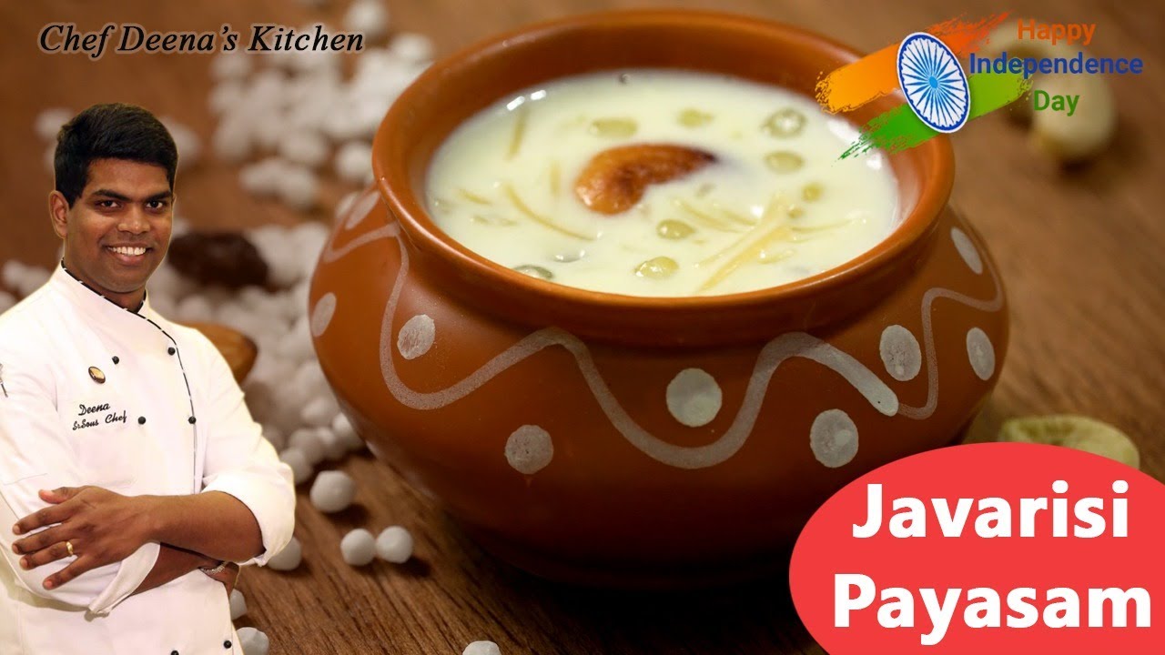 Javvarisi Semiya Payasam Recipe In Tamil Sago Vermicilli Kheer Cdk 267 Chef Deena S Kitchen Youtube