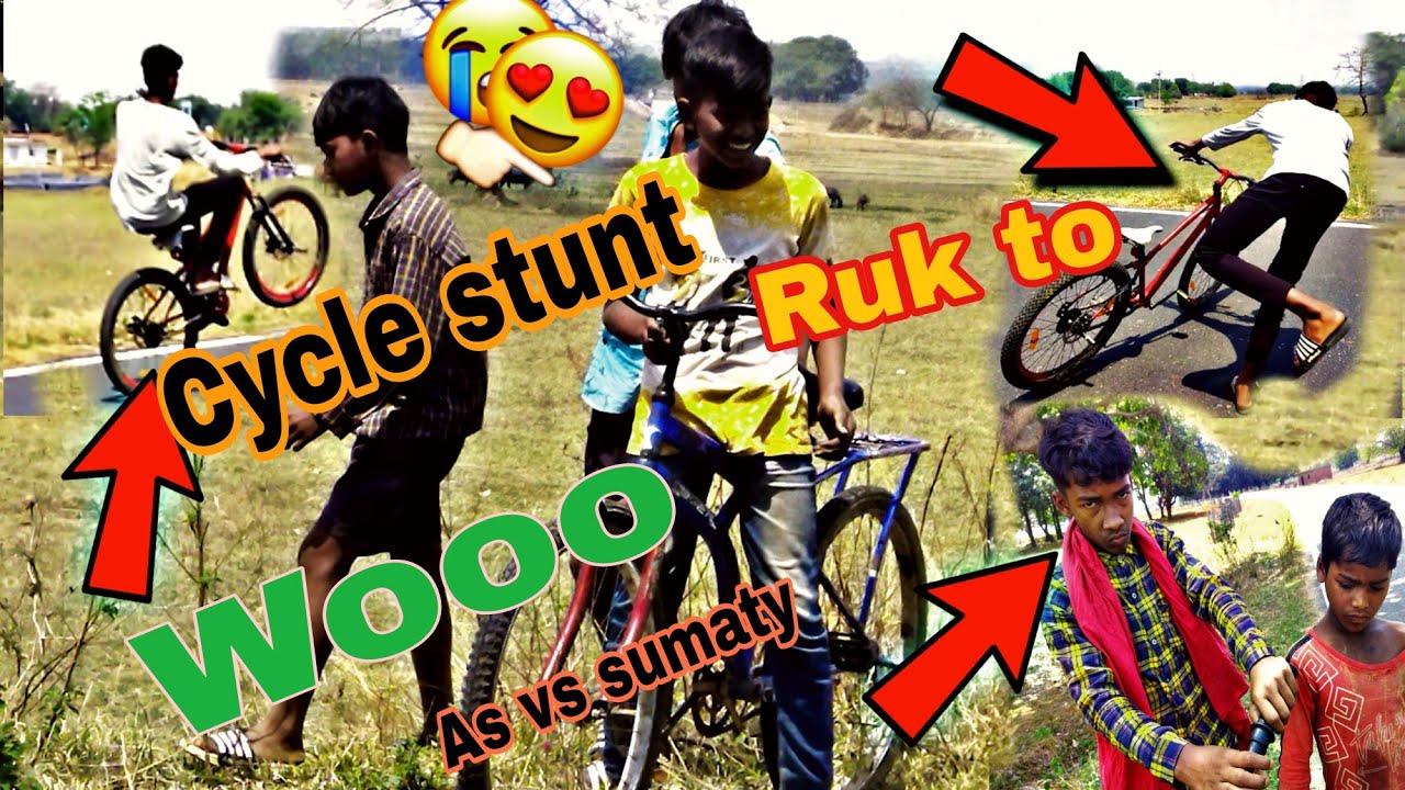 Asif Rider Asif Rider Stunt !! Girte Girte Bach Gaya !! #viral #cycle #stunt - YouTube