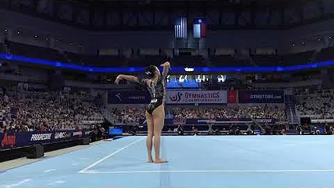 Leanne Wong - Floor Exercise - 2021 U.S. Gymnastic...