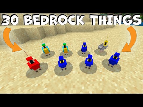 30 Minecraft Bedrock Secrets Java Players Don't Know!