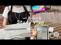 【study vlog】試験に落ちた獣医学生の夏休み。10時間テスト勉強(eng)