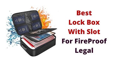 Top 5 Best Lock Box With Slot For FireProof Legal Size Documents