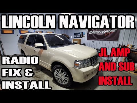 LINCOLN NAVIGATOR RADIO FIX AND INSTALL WITH METRA DASH KIT AND JL AMP & SUB