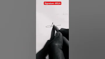 Writing Style Arun Name How To Sign A Letter Letter A Signature Style How Viral 