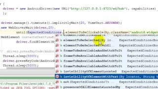 How to add synchronization points in Appium