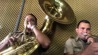 Dobrado Quatro Dias de Viagem - Sd. Freitas (Tuba Bb) e Sd. Célio (Trombone) chords