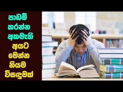 පාඩම් කරන්න අකමැති අයට මෙන්න නියම විසඳුම - BEST Scientific Study Tips