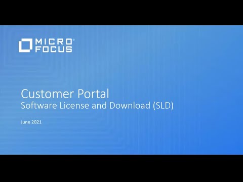 Customer Portal - Accessing the Software License and Download (SLD) Portal