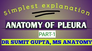 ANATOMY OF PLEURA : Part 1/2