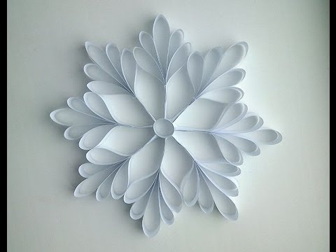 Снежинки оригами