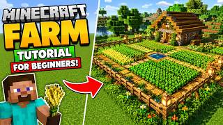 Easy Minecraft Farm Tutorial for Beginners