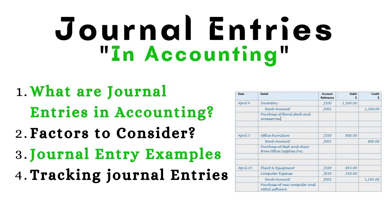 What is journal entry in accounting