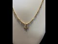 24k Gold, Figaro Necklace & Cross Pendant SET! Read⬇️
