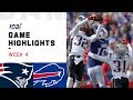 Patriots vs. Bills Week 4 Highlights | NFL 2019