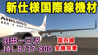 最終値下げ中　日本航空 Boeing737-800 JAL、国際線737の新仕様機8/20就航 導入15年で初リニューアル