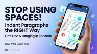 How to Indent Paragraphs in Word Mobile (First Line & Hanging) – Easy Tutorial!