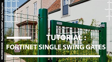 How to install Fortinet single swing gates | Betafence