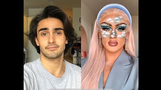 HEAD IN THE CLOUDS!!! DRAG MAKEUP TUTORIAL!!! (Inspired by Nikki Tutorials)