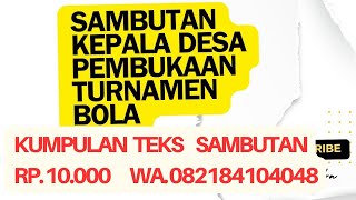 Download Lagu SAMBUTAN KADES TURNAMEN SEPAK BOLA MP3