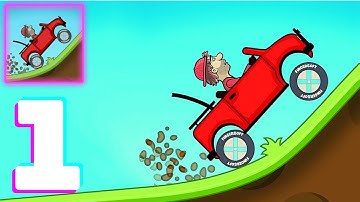 Hill Climb Racing - Gameplay Walkthrough Part 1 - Jeep (iOS, Android)