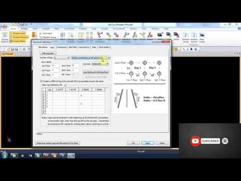 Sacs Modelling Training 1 - Structural Definition Wizard - YouTube