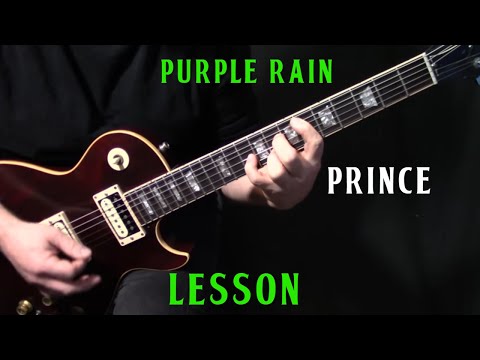 how to play "Purple Rain" on guitar by Prince | electric guitar lesson tutorial