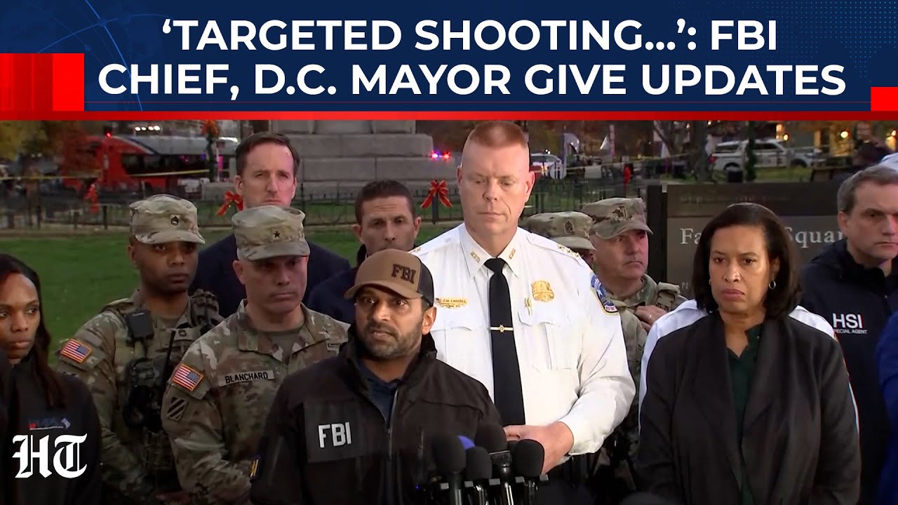 Shooting Near White House: FBI Chief Kash Patel, DC Mayor, Top Cop On How Nat’l Guardsmen Were Shot