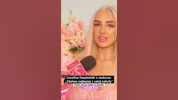 Caroline Derpieński o maturze: „Zdałam najlepiej z całej szkoły” #shorts