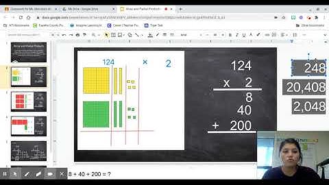 Array and Partial Product Video