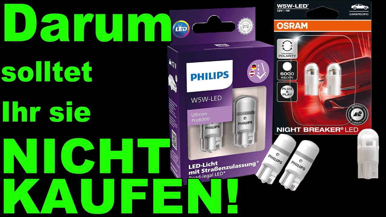 Philips LED Ultinon Pro6000 Set H7+W5W Scheinwerfer + Standlicht