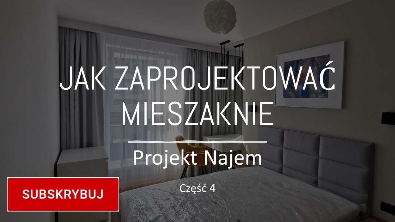 Jak zaprojektować mieszkanie 40m2 dwa pokoje. Stan deweloperski. Część 4