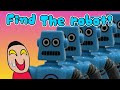 "Find The robot!" Funny video of robot pop tubes