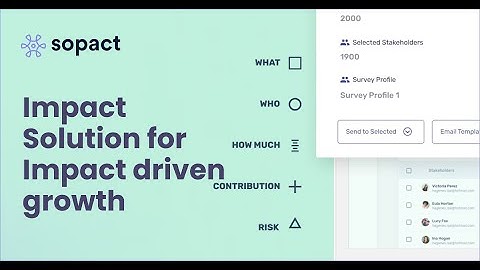 Social Impact Measurement Software | Monitoring and Evaluation Software