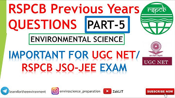 Important PYQ For RSPCB JSO/JEE & NET Environmental Science(Part5)
