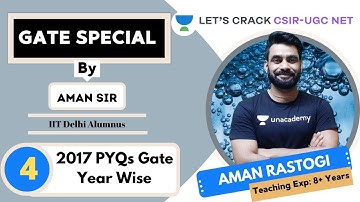 2017 PYQs Gate Year Wise | Target GATE 2021 | Aman Rastogi